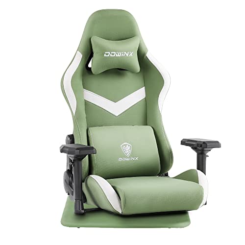 Dowinx ゲーミング座椅子 ファブリック ゲーミングチェア 座椅子 ランバーサポート 腰痛対策 4Dアームレスト ハンコンスタンド座椅子 165