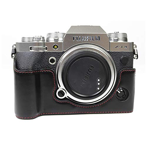 Koowl 対応 Fujifilm Fuji 富士 PEN X-T4 カメラ バッグ カメラ ケース 、Koowl手作りトップクラスのPUレザーカメラハーフケース、一眼カ