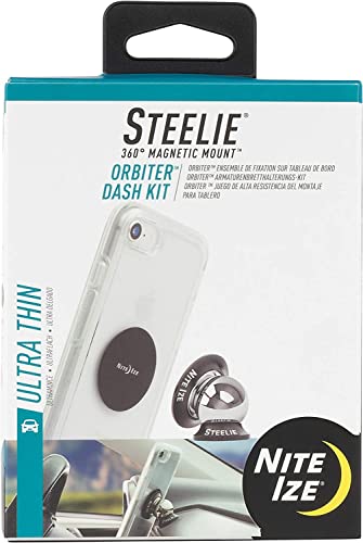 Nite Ize Steelie Orbiter ダッシュマウントキット 磁気携帯電話ホルダー 車のダッシュボード用 薄型 マグネットなし