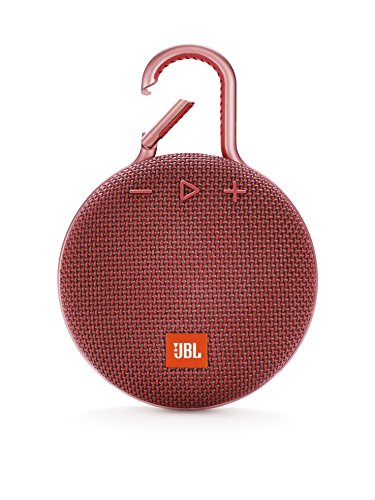 JBL CLIP3 Bluetoothスピーカー IPX7防水/パッシブラジエーター搭載/ポータブル/カラビナ付 レッド JBLCLIP3RED 国内正規品