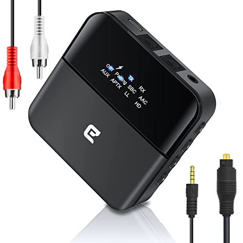 Eletoker Bluetoothトランスミッター レシーバー 光デジタル対応 一台二役 aptX HD aptX LL対応 Bluetooth 5.0 ワイヤレス オーディオ ブ