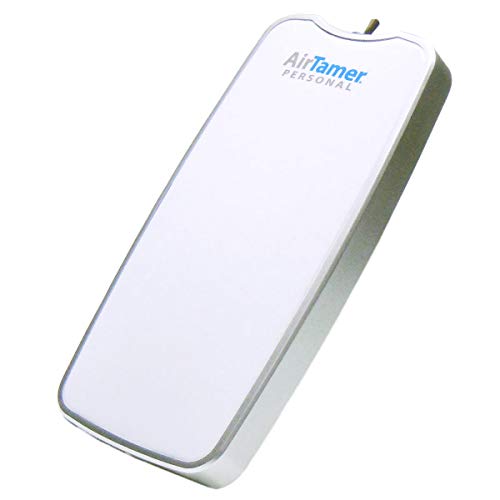 タバコの煙・花粉対策に USB 携帯用 首掛け式 空気清浄機 イオン発生器 エアー テイマー Ｚ ATMR-3-W ホワイト (メタルケース付属)