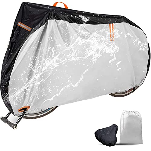 MUSEJOY 自転車カバー 防水 厚手 破れにくい 自転車 カバー 電動自転車 カバー サイクルカバー 420Dオックスフォード素材 29インチまで対